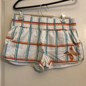 Large Plaid Hurley Board Shorts
